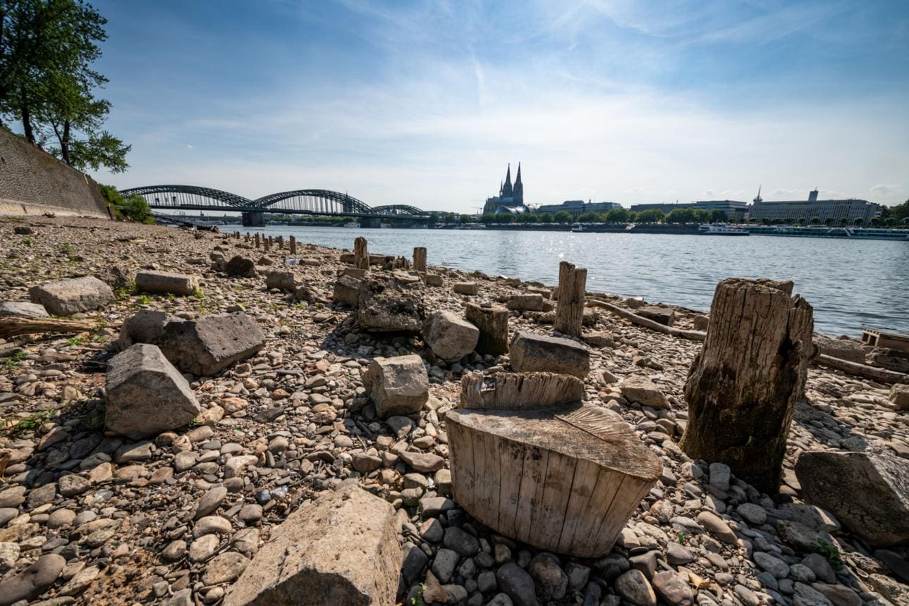Half of Europe Sits Under Drought and the Rivers Show It